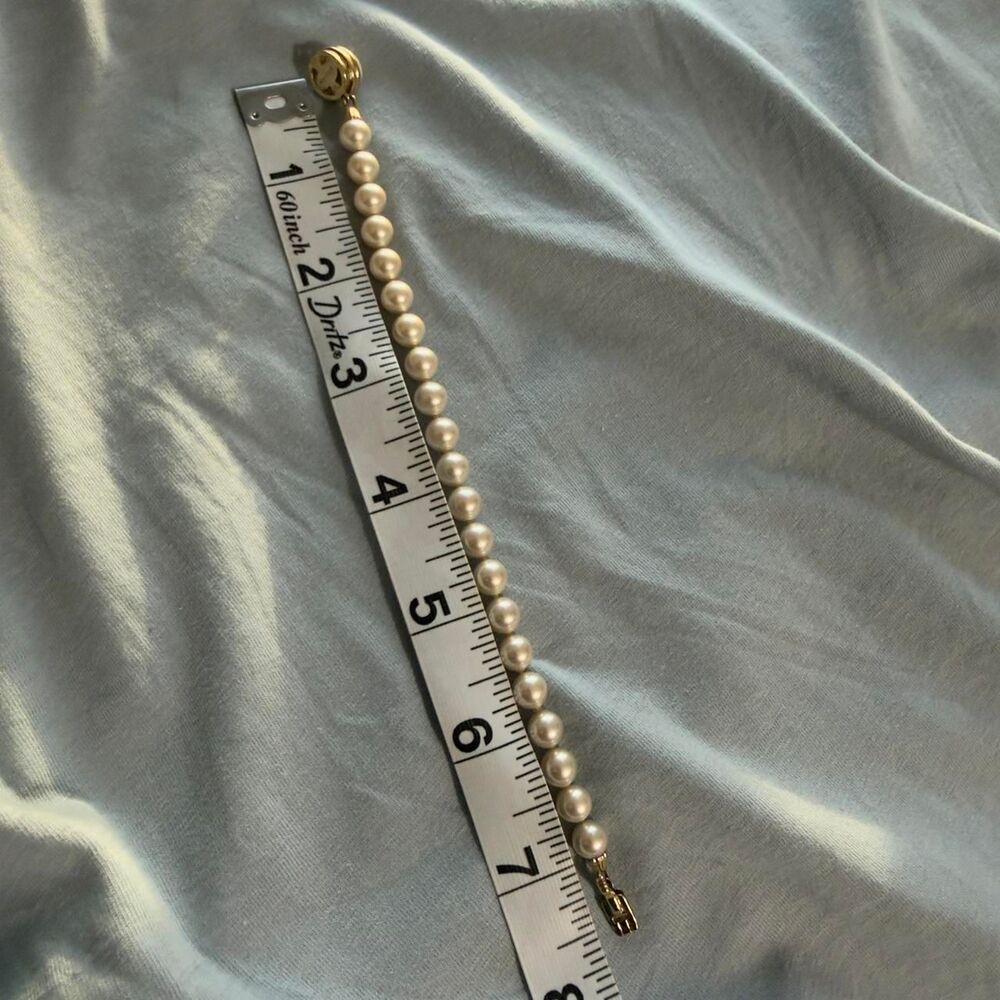 Vintage Majorica Pearl Bracelet gold clasp 7.5 #pearl #jewelry - Picture 4 of 4